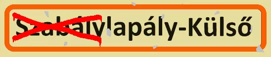 Szabálylapály Külső